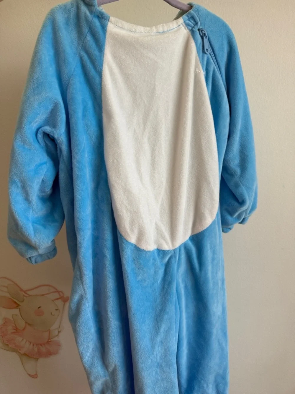 Target Kids Blue and White Sharks Onesie Costume - Picture 7 of 8